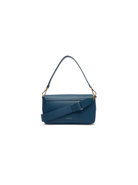 Coccinelle Usnjena torbica C-ME LOCK modra