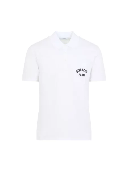 Koszulka polo Givenchy z kieszenią przednią biała
