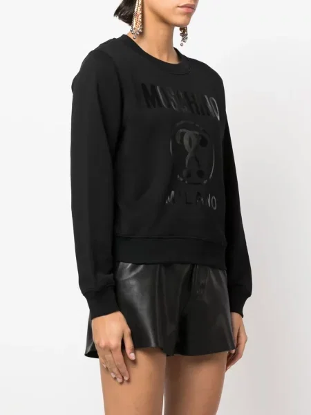 Hanorac Moschino cu imagine negru