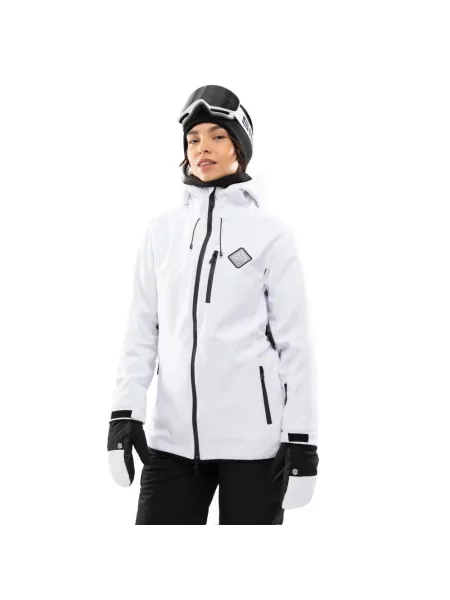 Kurtka snowboardowa Sporty zimowe Siroko Nevelgeist biała
