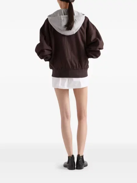 Spódnica Prada popelinowa biała