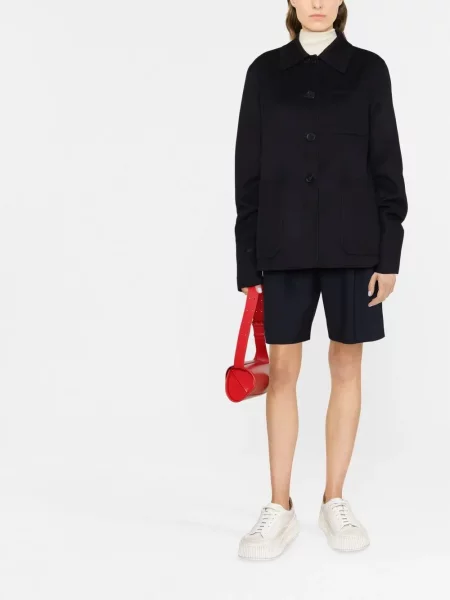 Kašmyro marškinėlių tipo striukė Jil Sander mėlyna