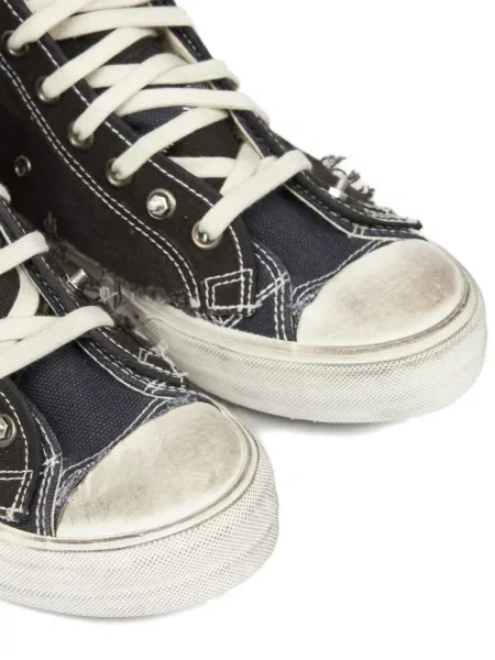 Sneakerși Maison Margiela zdrențuiți negru