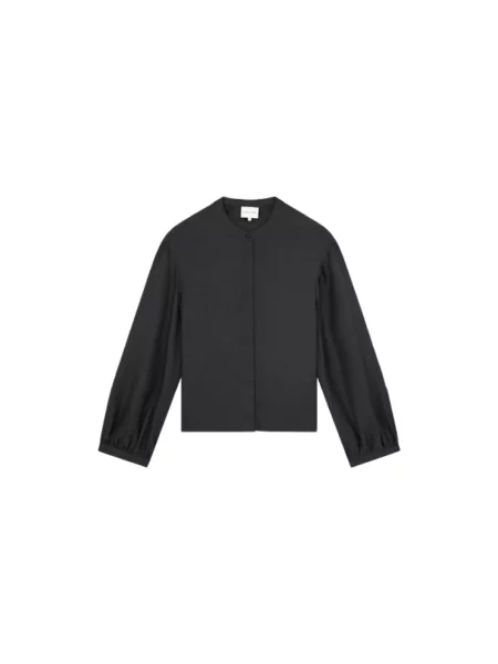 Jedwabna kurtka Loulou Studio czarna