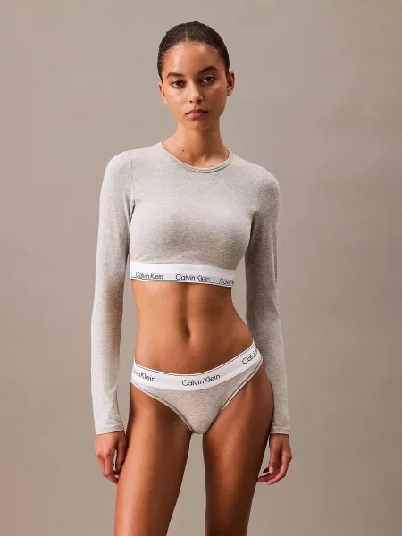 Топ Calvin Klein Underwear Modern Cotton сірий