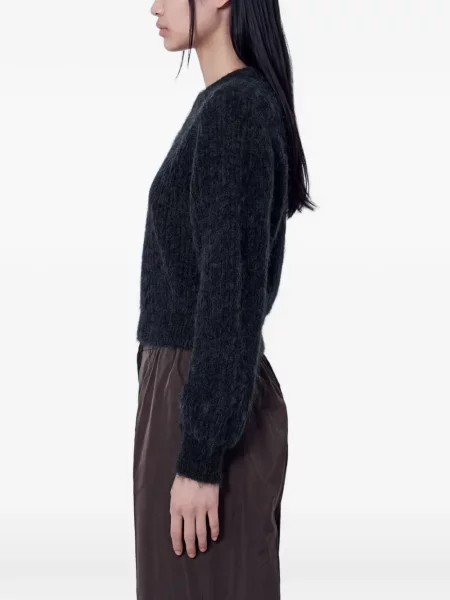 Pulover Max Mara cu decolteu rotund gri