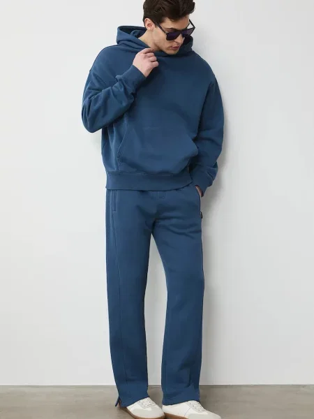 Medicine donji dio trenirke za muškarce od pamuka plava