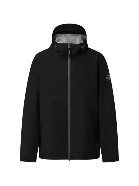 Palton Ecoalf cu glugă negru