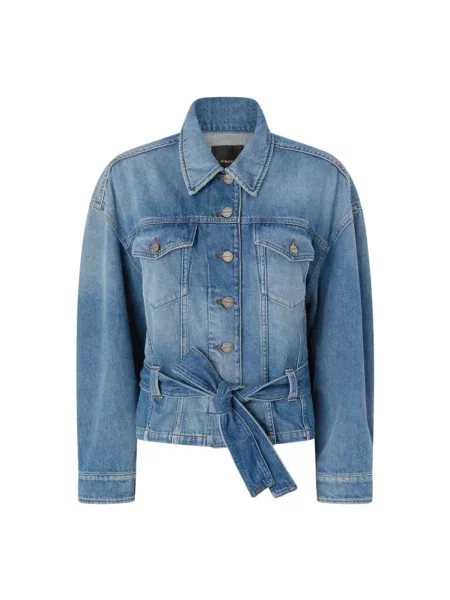 Kurtka jeansowa Pinko niebieska