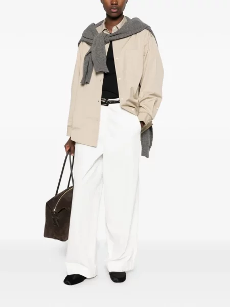 Pantaloni The Row alb