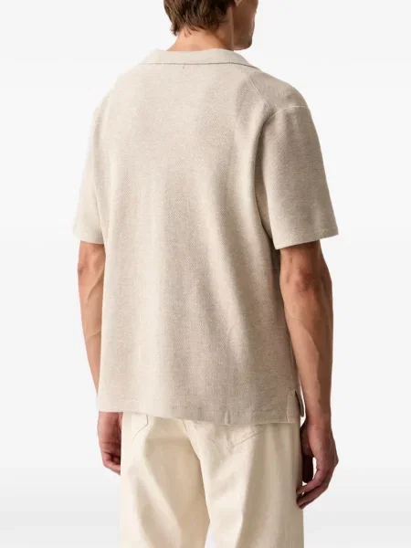 Gulerat tricou polo Polo Ralph Lauren cu decolteu în V fără mâneci maro