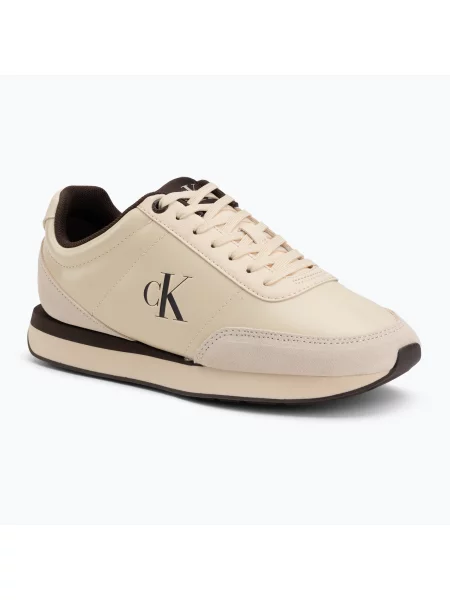 Încălțăminte pentru femei Calvin Klein Retro Runner Essential Leather light cashew/rocky brown maro