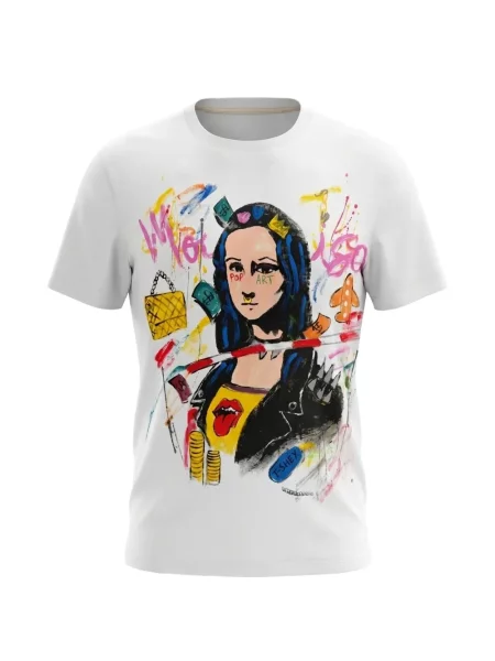 Tricou Not Printed cu imagine alb