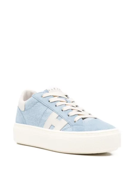 Sneakerși Hogan cu șireturi din dantelă albastru