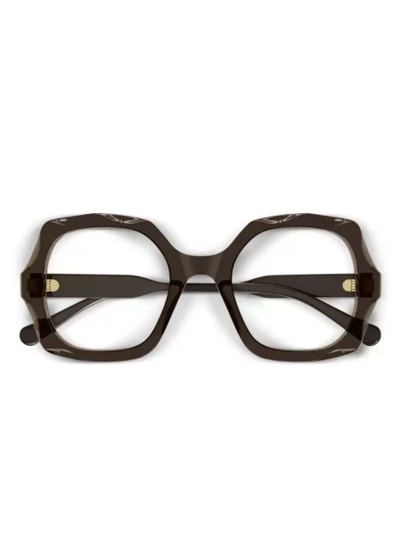 Ochelari de soare Chloé Eyewear cu imprimeu geometric maro