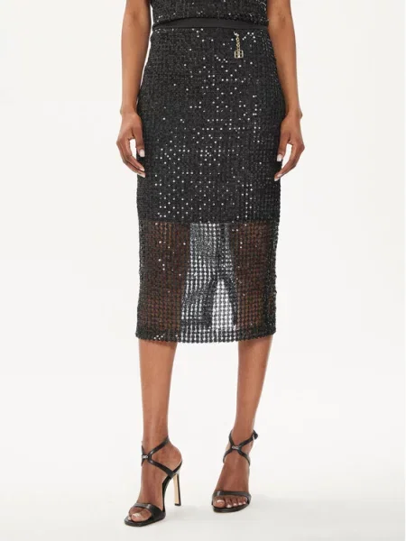 Midi krilo Fracomina črna