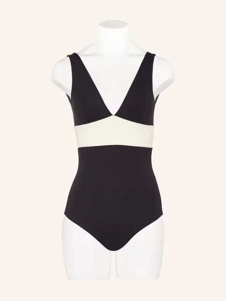 Mymarini Obratné Plavky Plungesuit tmavě modrá / černošedá bílá