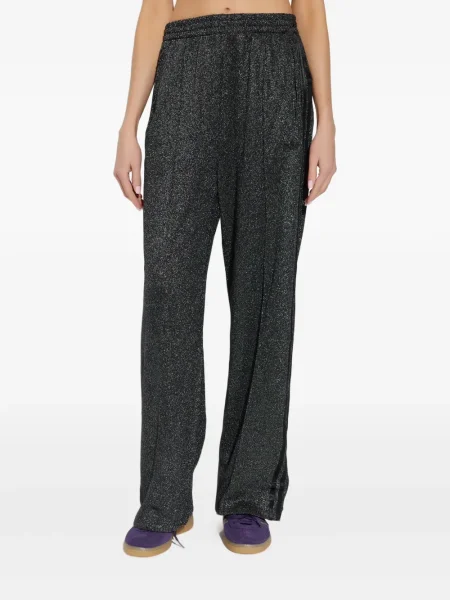 Prugasti prsluk Adidas od flisa s vezicama crvena