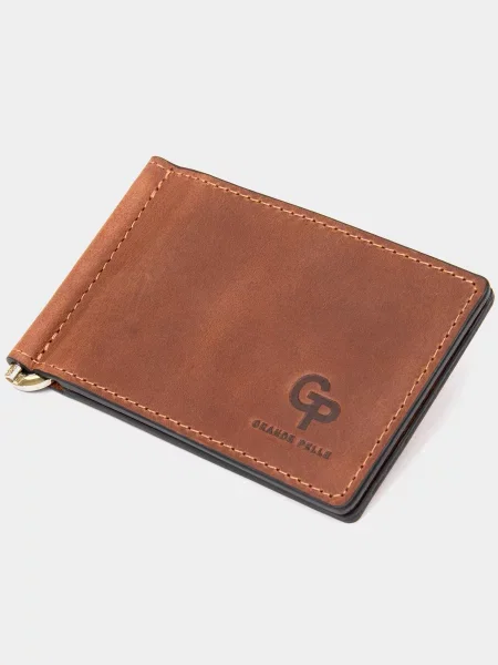 Кожаный кошелек Grande Pelle коричневый