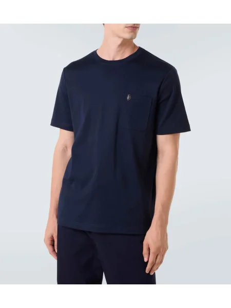 Tricou Berluti din jerseu albastru