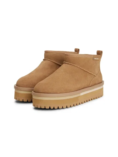 Tommy Jeans Cizme de zăpadă Tjw Flatform Snow Boot Suede maro
