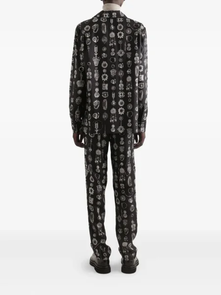 Cămașă Dolce & Gabbana cu imagine negru