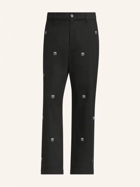Adidas Originals Golfové Kalhoty Originals Loose Fit černá / zelená bílá