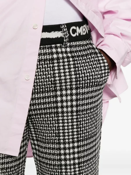 Pantaloni Cambio în carouri negru