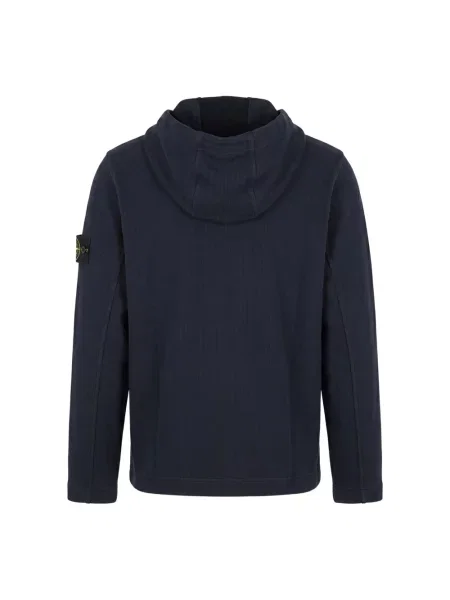 Bluza z kapturem Stone Island z kapturem z kamieniami niebieska