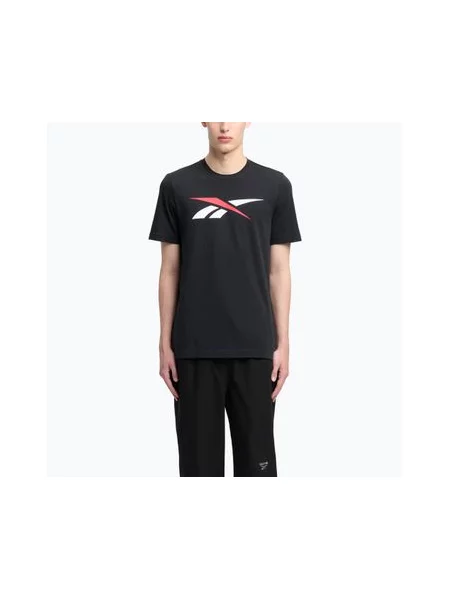 Футболка Reebok Gs Vector Tee black/white/vector red біла