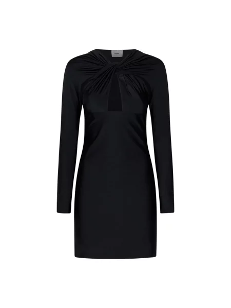 Coperni sukienka Twisted Cut-Out Jersey Dress mini dopasowana czarny