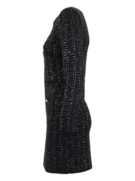Rochie mini Veronica Beard tricotate de costum negru