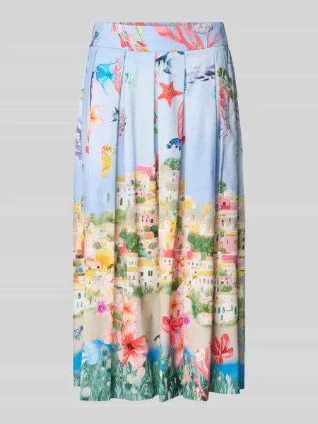 Spódnica midi o kroju regular fit z nadrukiem z motywem Robe Légère