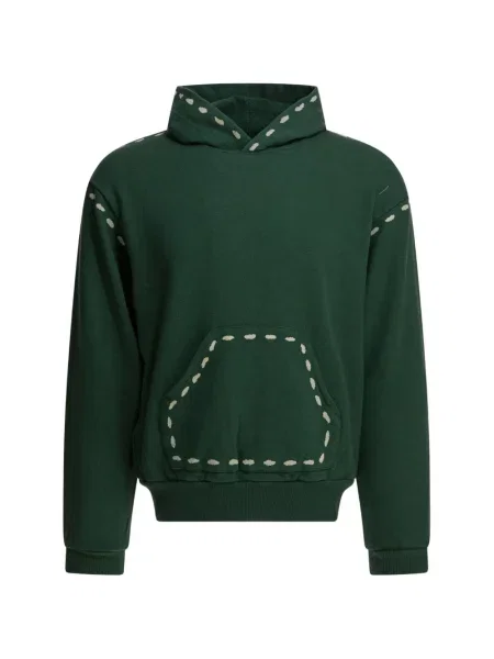 Hanorac cu glugă Kapital cu glugă verde