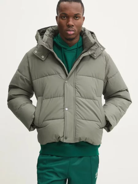 Bunda Abercrombie & Fitch zimní zelená