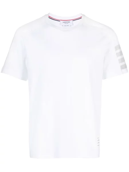 Tricou Thom Browne scurt alb