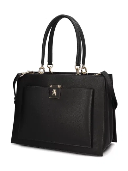 Tommy Hilfiger kabelka Shopper černá