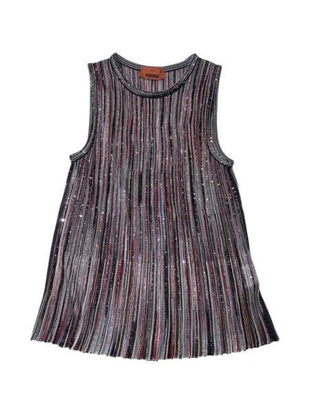Top Missoni cu paiete gri