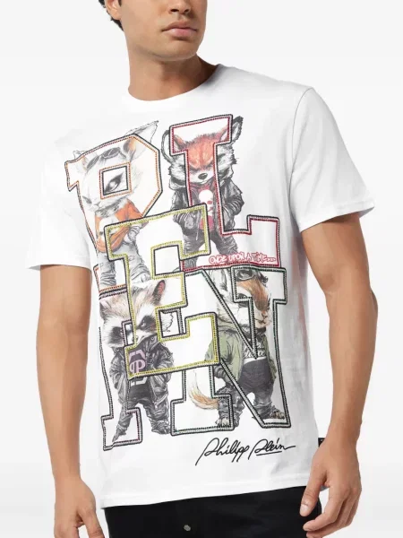 Tricou Philipp Plein alb
