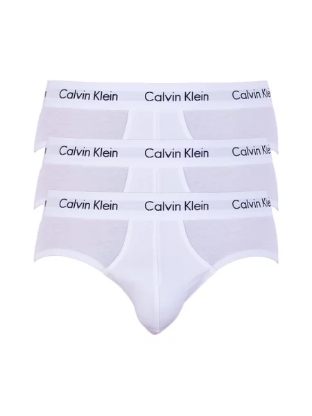 Klasične hlačke Calvin Klein bela