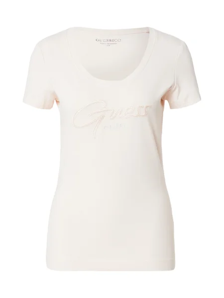 GUESS Tricou galben deschis portocaliu
