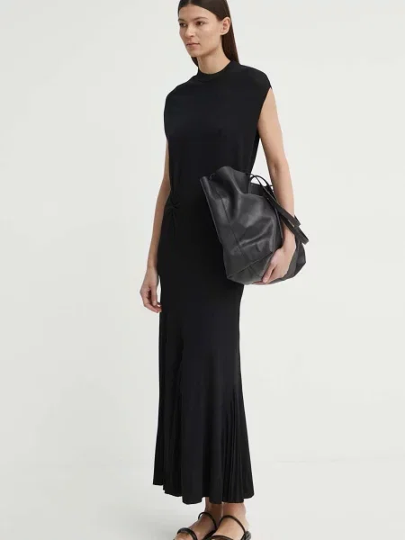 AERON rochie GULF maxi mulata negru