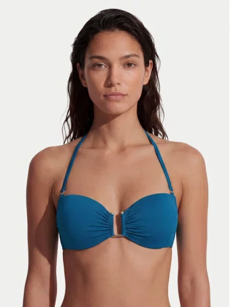 Max Mara Beachwear Горнище на бански Amelia Електриков