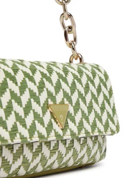 Torbica Guess Tessi Svijetlo zelena