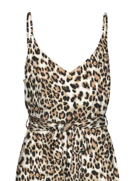 Vero Moda Letní šaty Easy hnědá