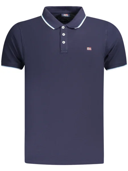 Scurt tricou polo Norway 1963 cu mâneci scurte albastru