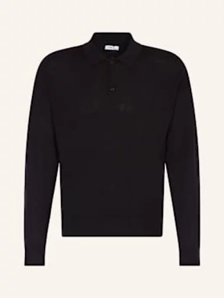 Paul Úpletová Polokošile Z Merino Vlny černá