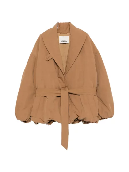 Cu centură geacă Isabel Marant maro