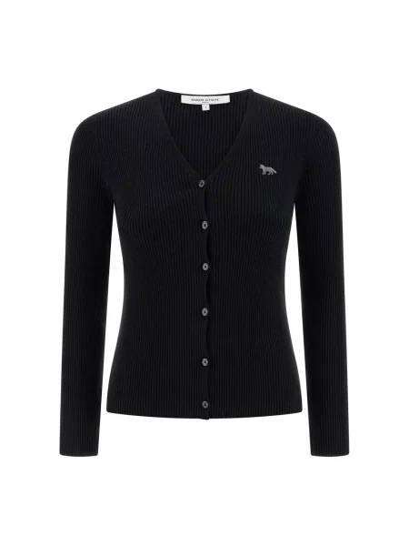 Kardigan Maison Kitsune w paski czarny