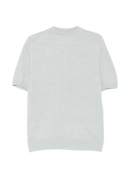 Tricou polo Barba tricotate albastru